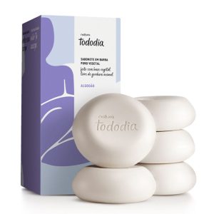 Jabones en barra puro vegetal Tododia Algodón | Caja de 5 unidades, 90g c/u