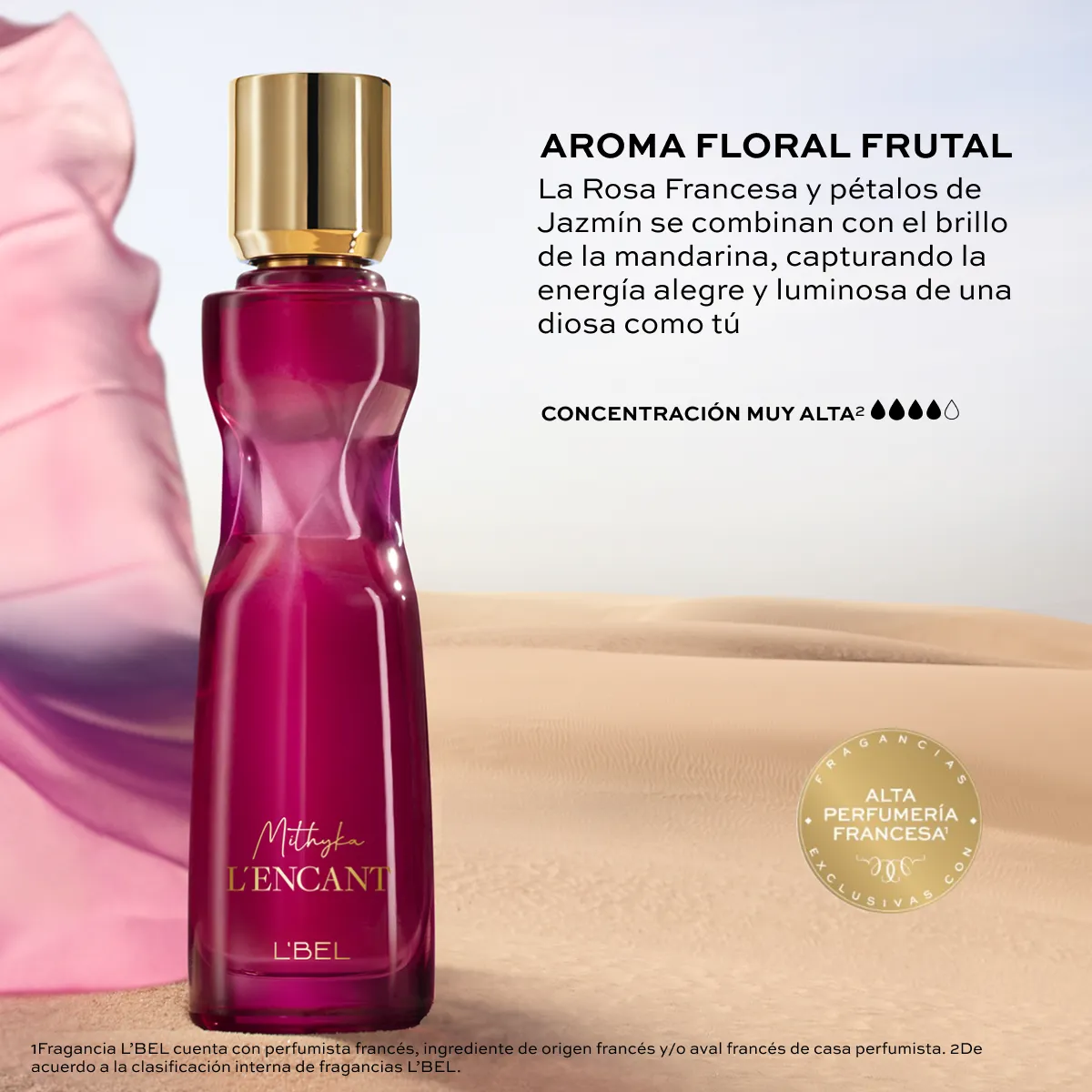 MITHYKA L'Encant Perfume de Mujer de L’bel, 50 ml - Imagen 2