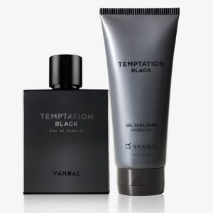 Set Temptation Black: Parfum for Men + Gel para baño